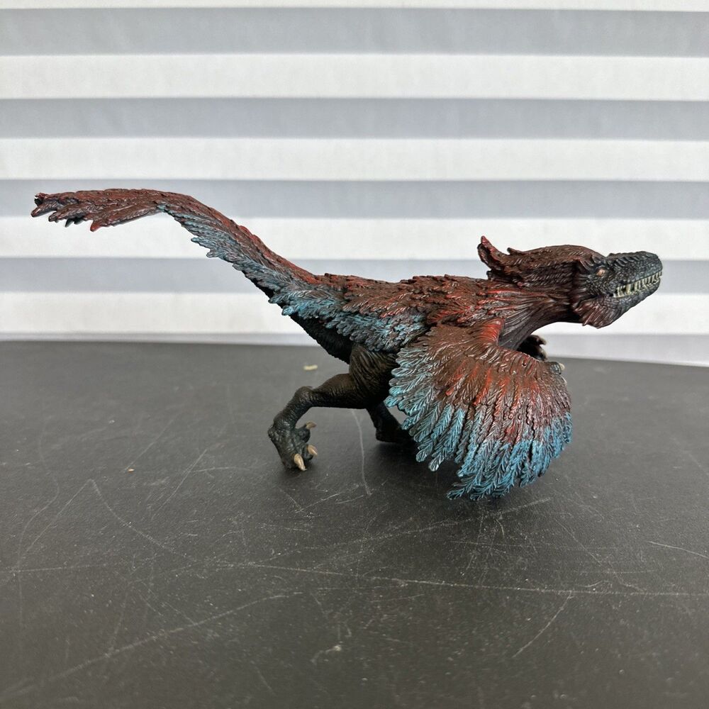 Pyroraptor Dinosaur Toy Figure Moveable Mouth Chomping Action